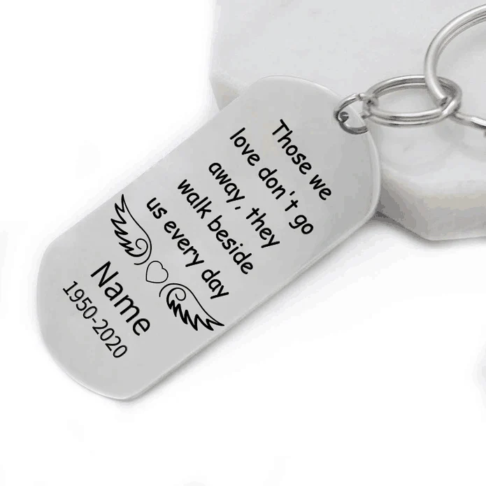 Personalized Engraved Silver Keychain-4 - Image 5