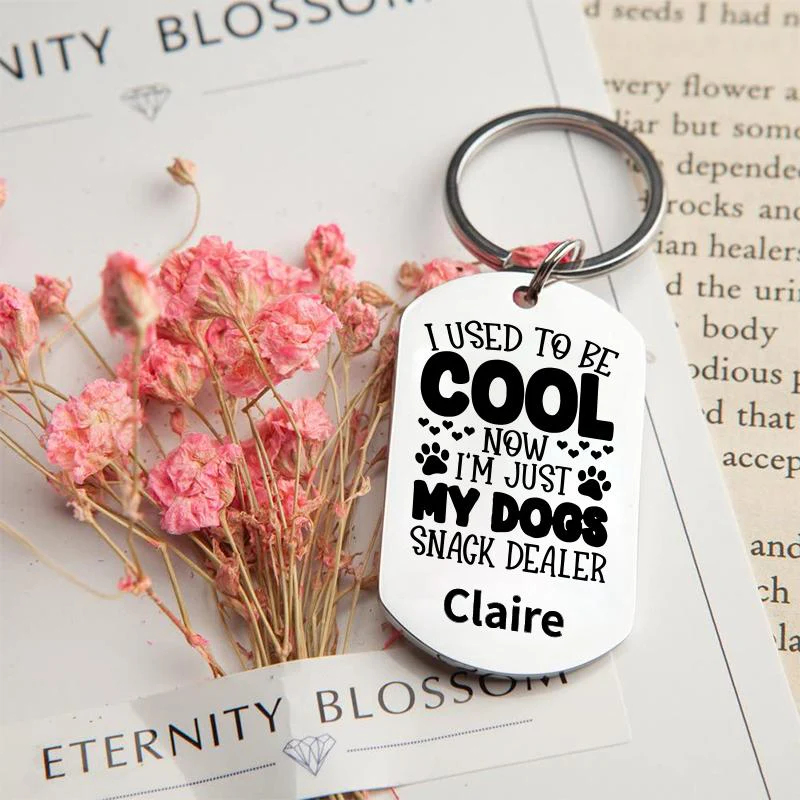 Personalized Engraved Silver Keychain-6 - Image 2