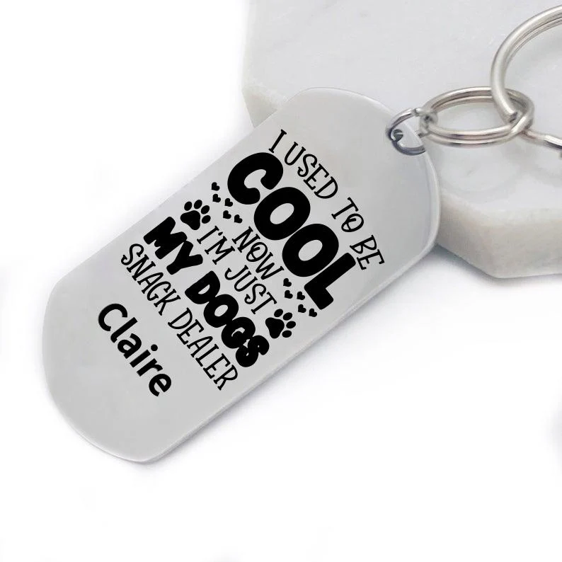 Personalized Engraved Silver Keychain-6 - Image 5