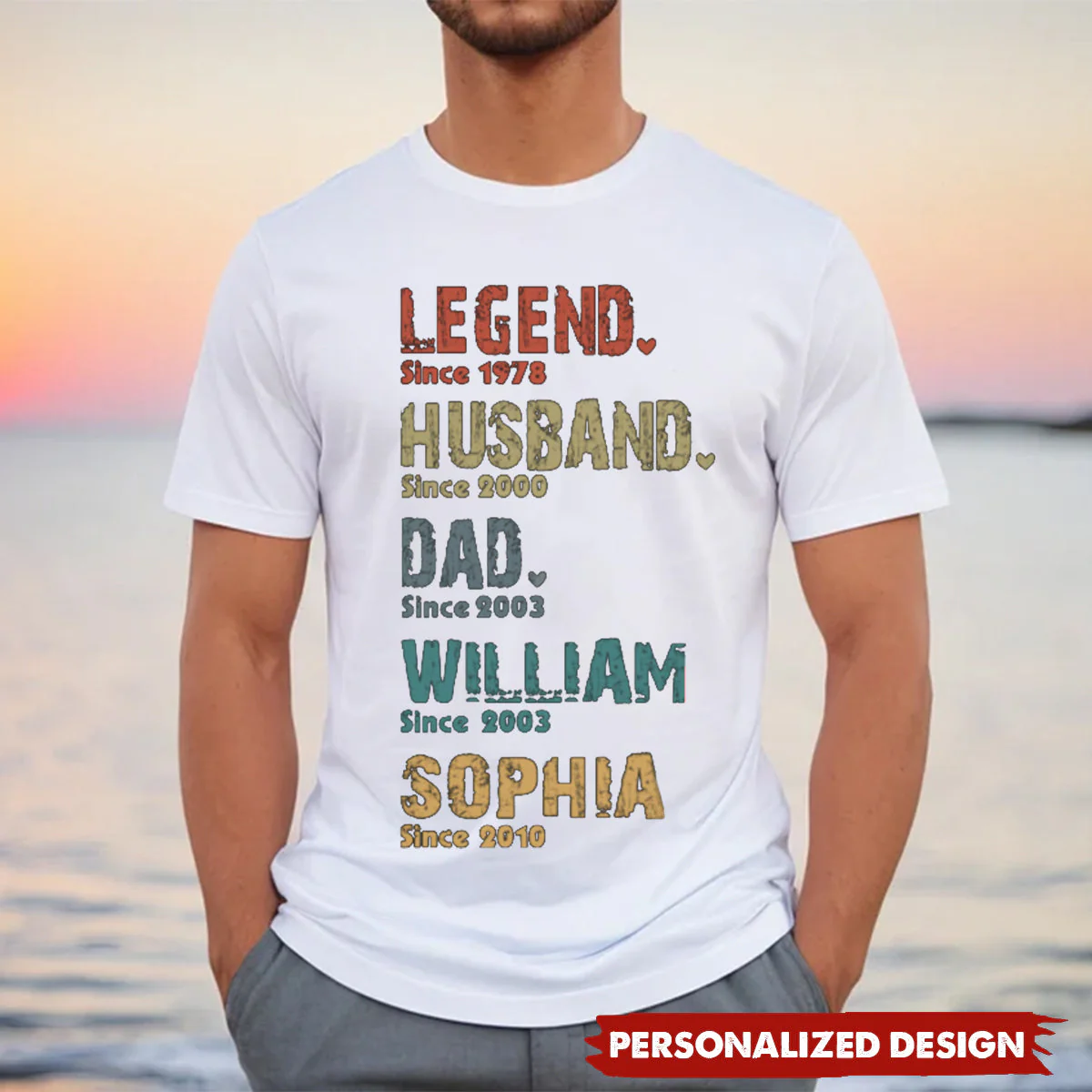Personalized Family Name Legend T-shirt For Father's Day - Image 2