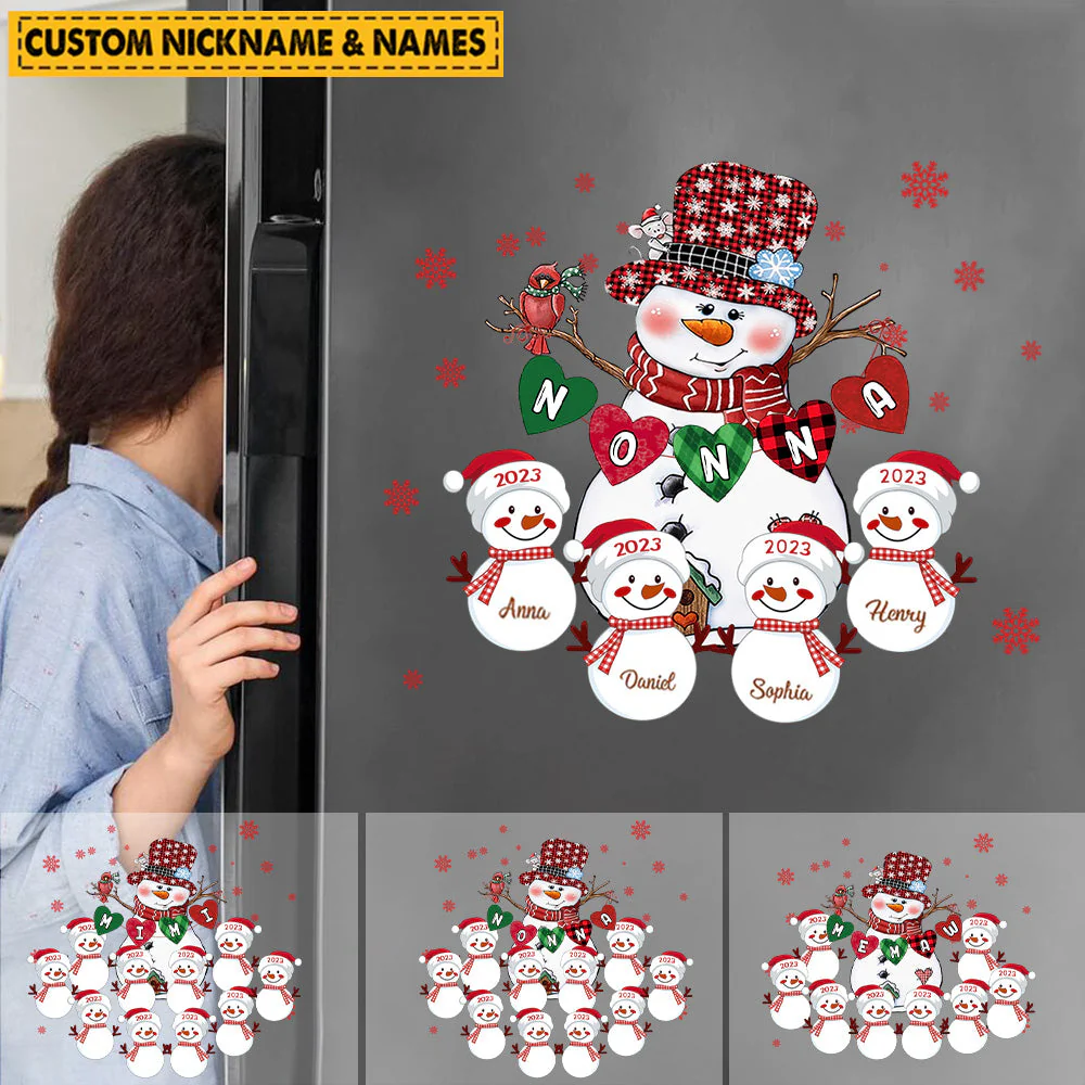 Personalized Grandma With Kids Decal For Christmas Decoration - Image 3