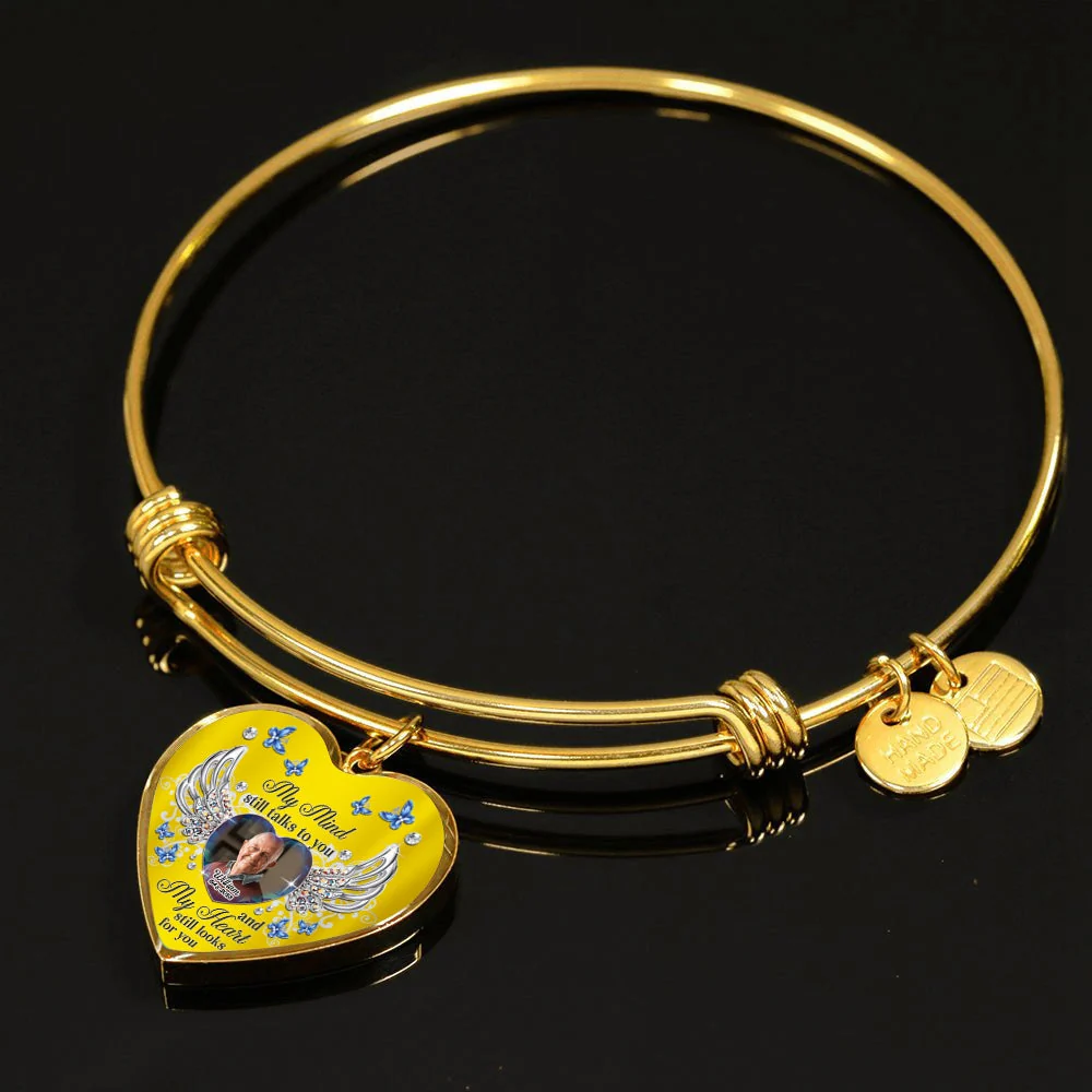 Personalized Heart Memorial Bracelet-Memorial Gift - Image 3