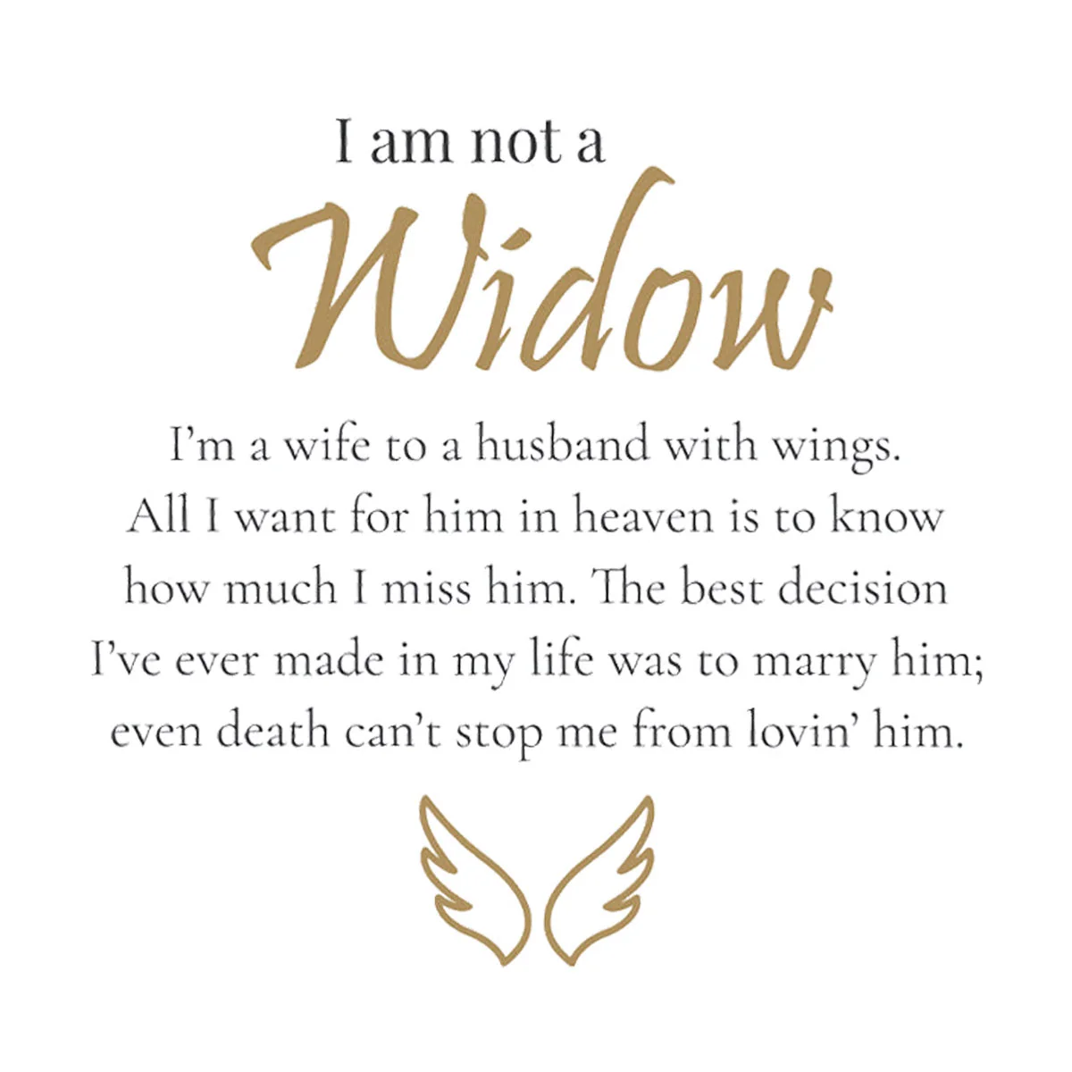 Personalized I Am Not A Widow Memorial Angel Wings Ring - Image 4