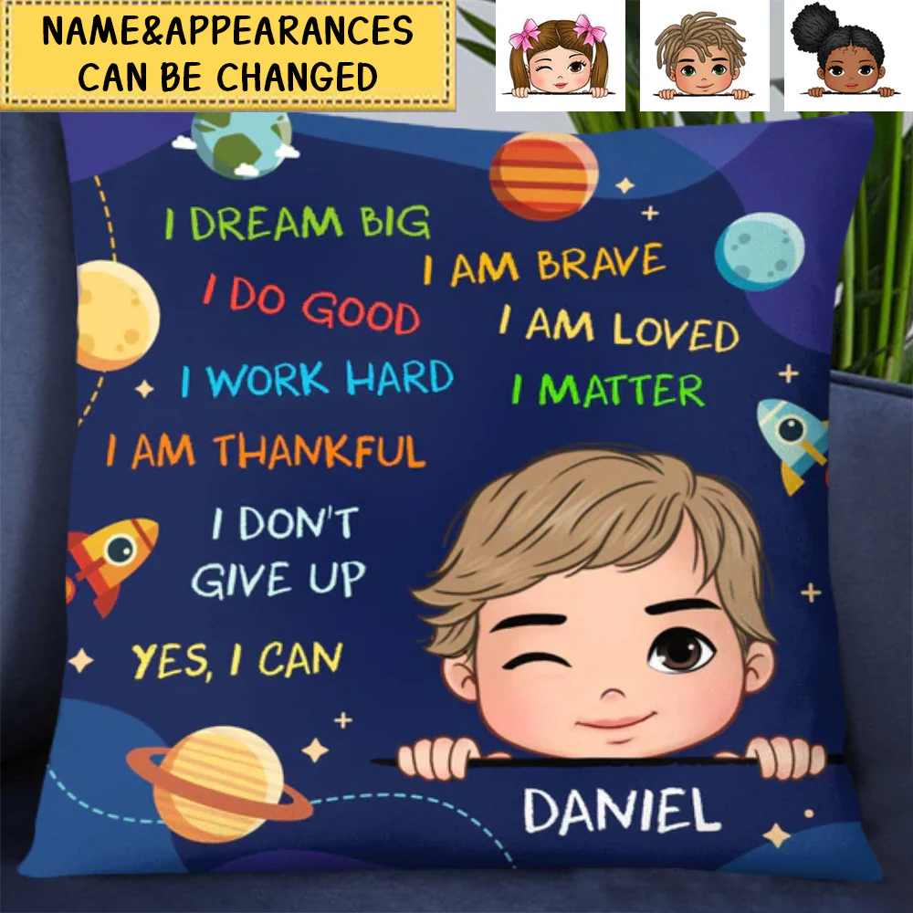 Personalized I Dream Big Grandson Pillowcase - Image 2