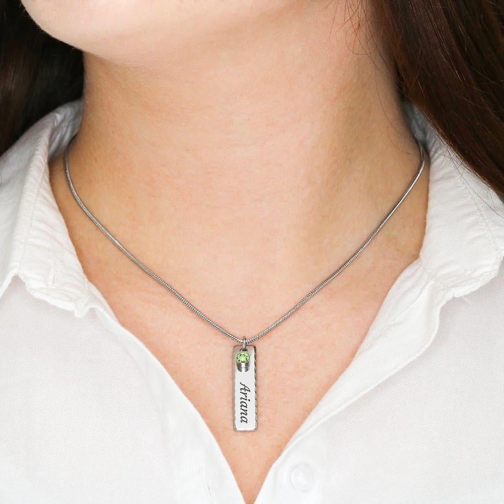 Personalized Memorial Necklace, Loss of Husband Gift for Wife - Image 3