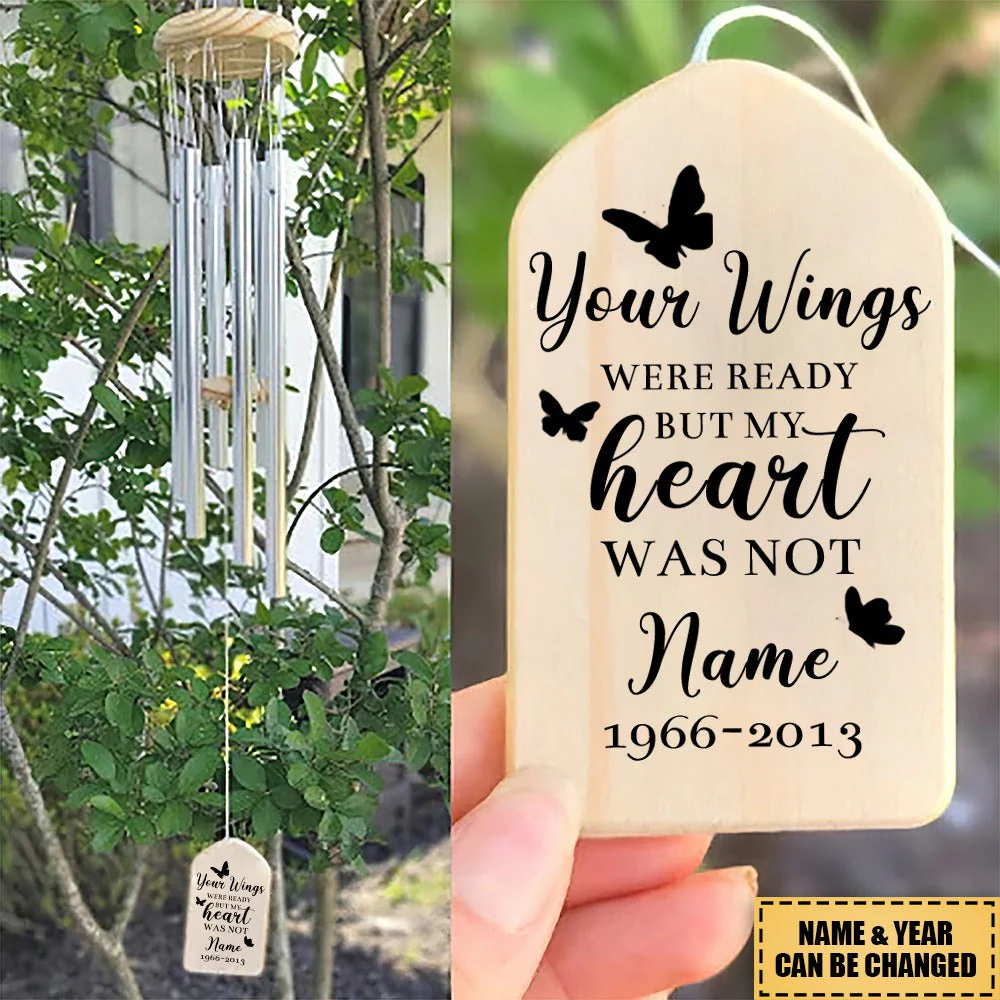 Personalized Memory Butterflis Wind Chime - Image 2
