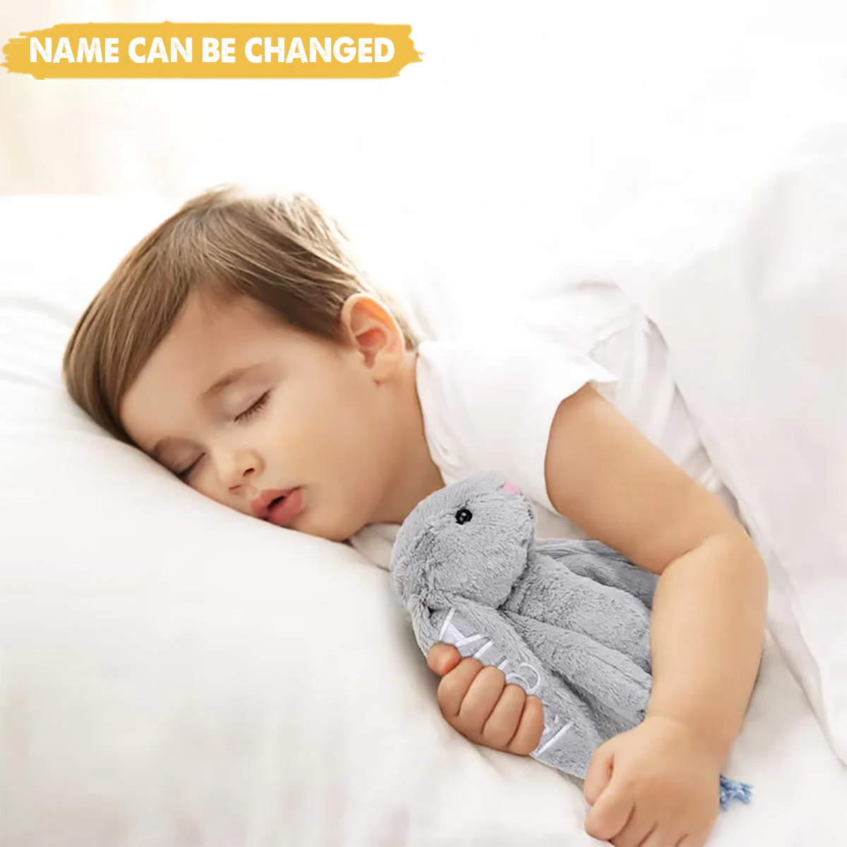 Personalized Embroidered Bunny Rabbit,Easter Day Gift For Kids - Image 2