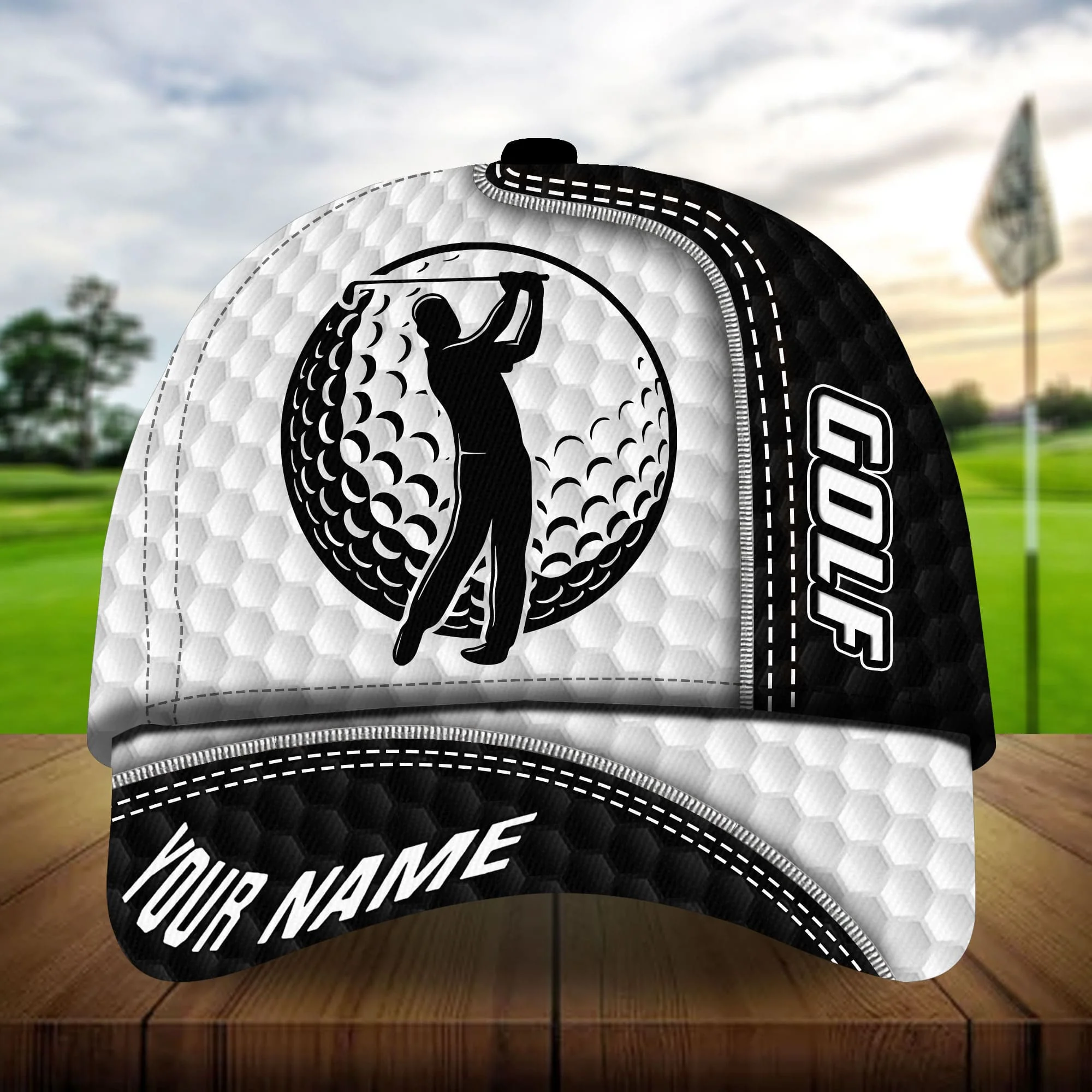 Premium Cool Golfer And Ball, Golf Personalized Hats Multicolored - Image 3