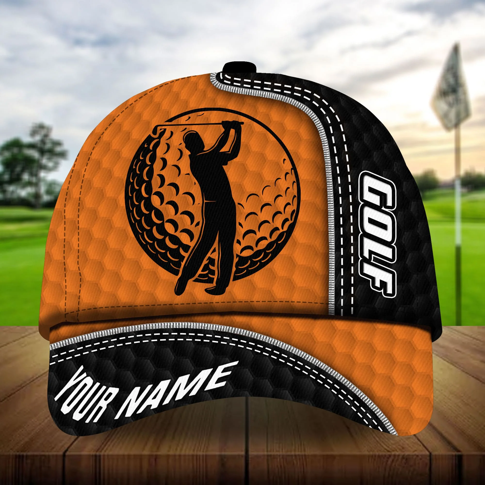 Premium Cool Golfer And Ball, Golf Personalized Hats Multicolored - Image 5