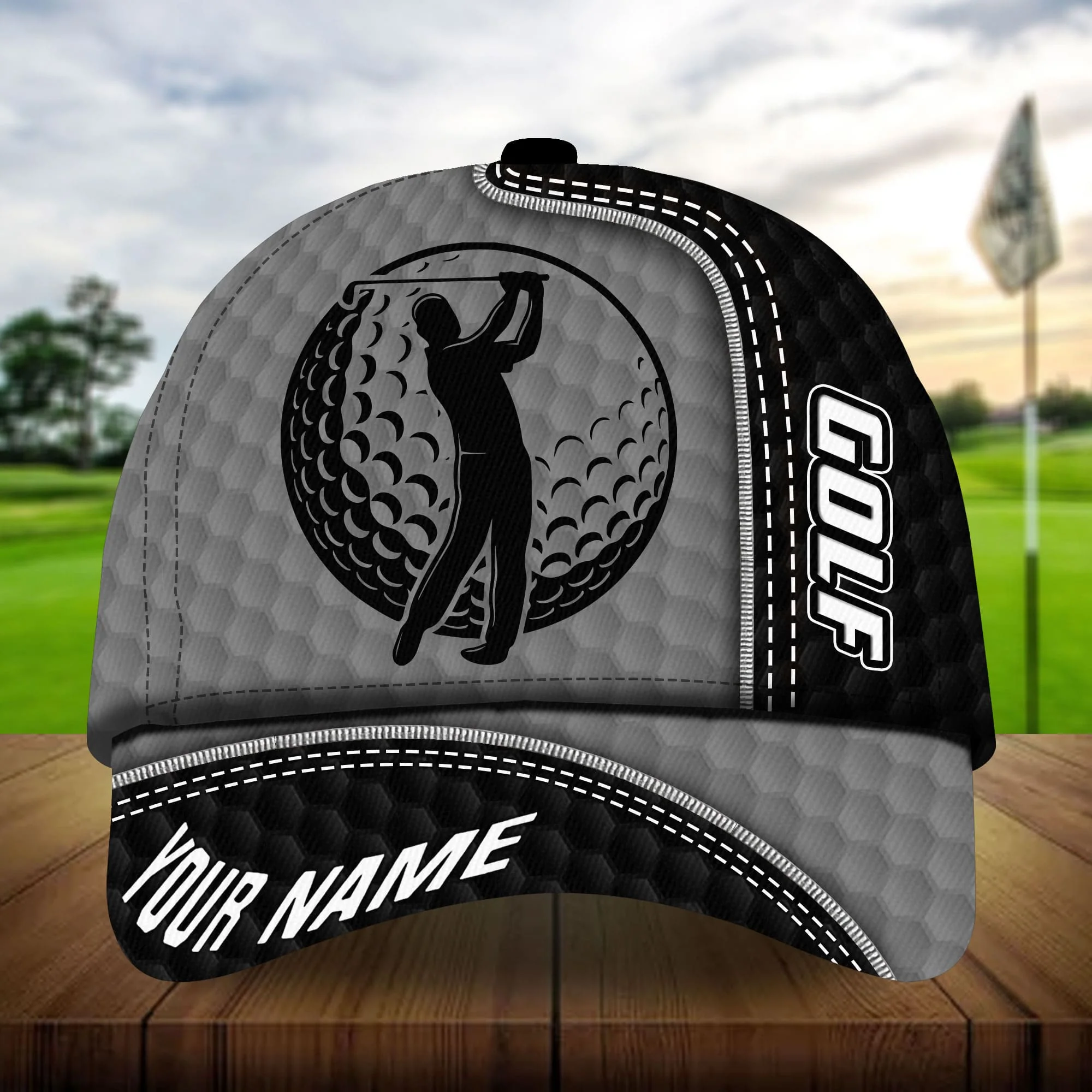 Premium Cool Golfer And Ball, Golf Personalized Hats Multicolored - Image 6