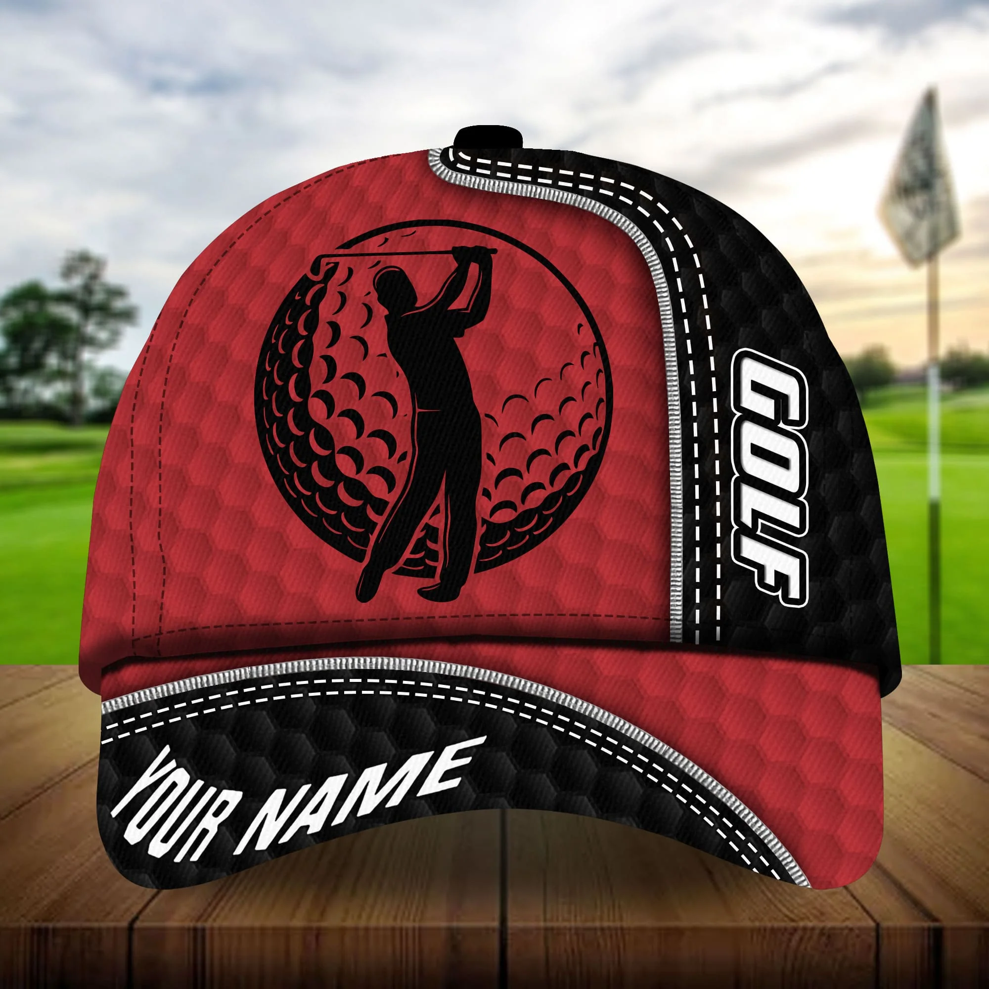 Premium Cool Golfer And Ball, Golf Personalized Hats Multicolored - Image 7