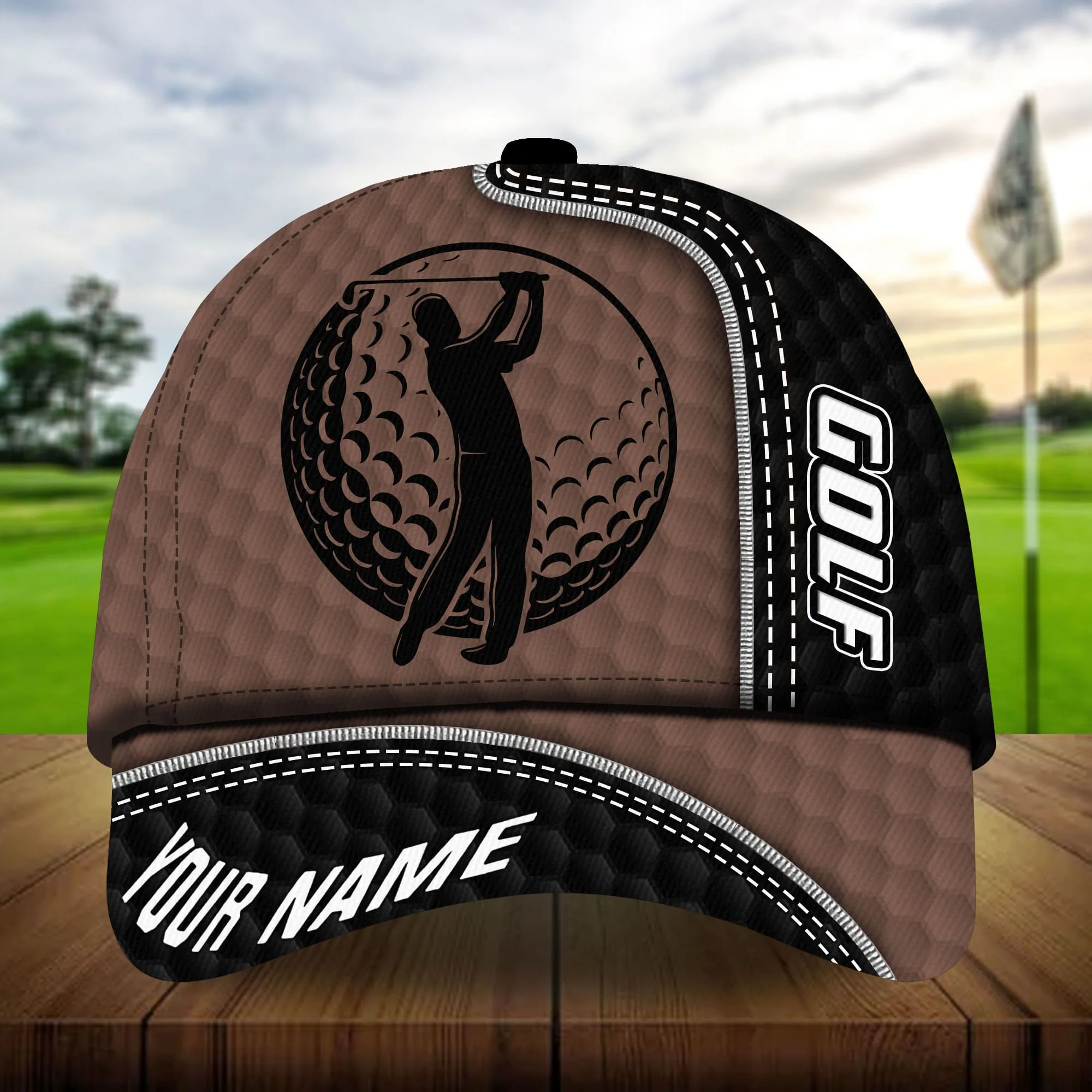 Premium Cool Golfer And Ball, Golf Personalized Hats Multicolored - Image 8