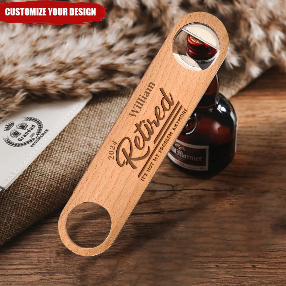 Retirement Gift - Personalized Engraved Bottle Opener - Image 2