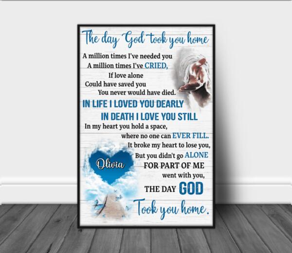 The Day God Took You Home Personalized Poster - Image 5
