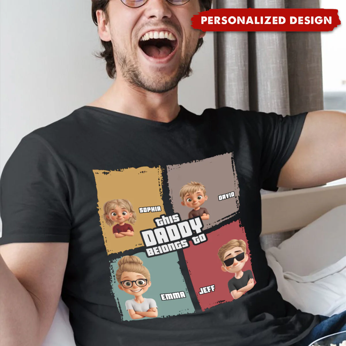 This Dad Belongs To - Personalized Family T-shirt For Father's Day Gift - Image 2