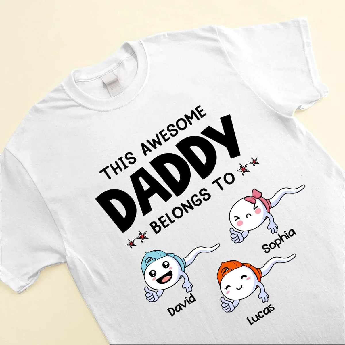 This Daddy Papa Grandpa Belongs To Cute Kids, Personalized Funny Gift For Father's Day - Image 3