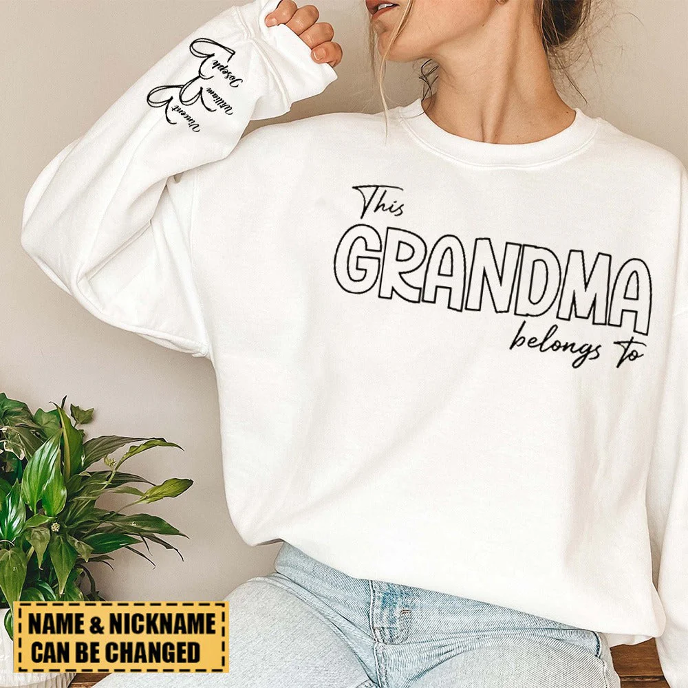 This Grandma Belongs To  Personalized Sweatshirt - Image 2