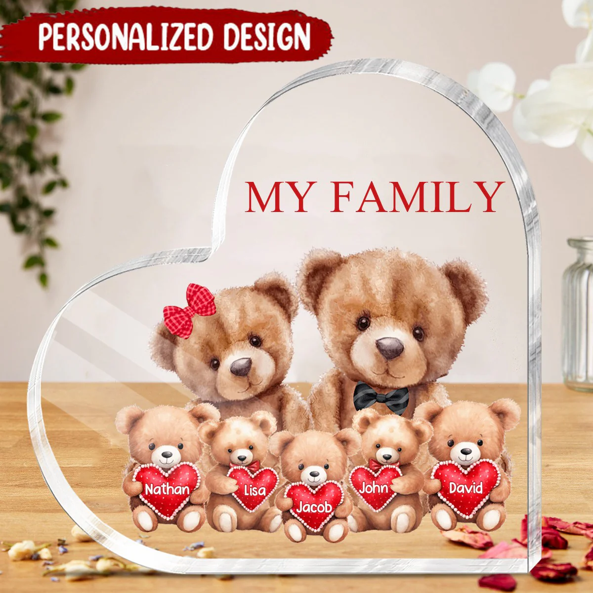This is Us Bear Family Personalized Acrylic Plaque - Image 3