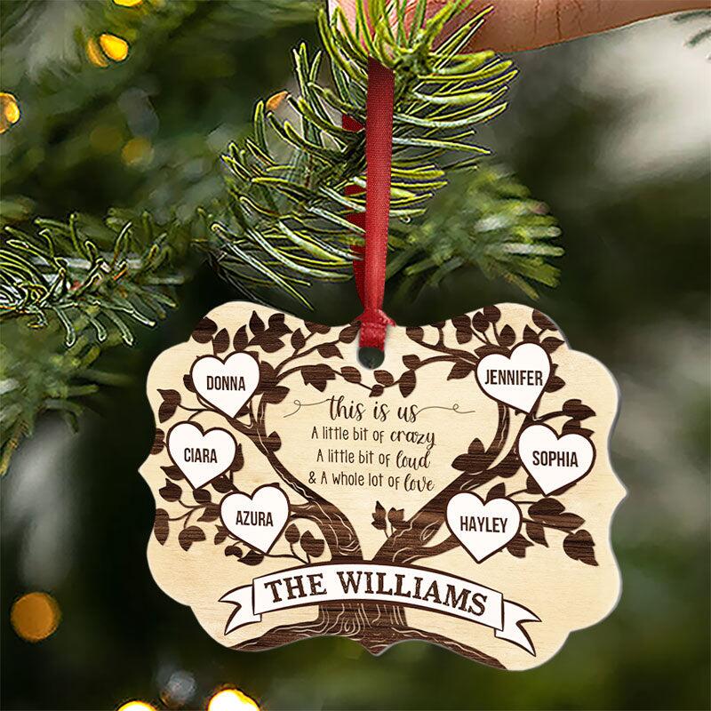This Is Us Family Tree - Gift For Family - Personalized Custom Wooden Ornament - Image 2