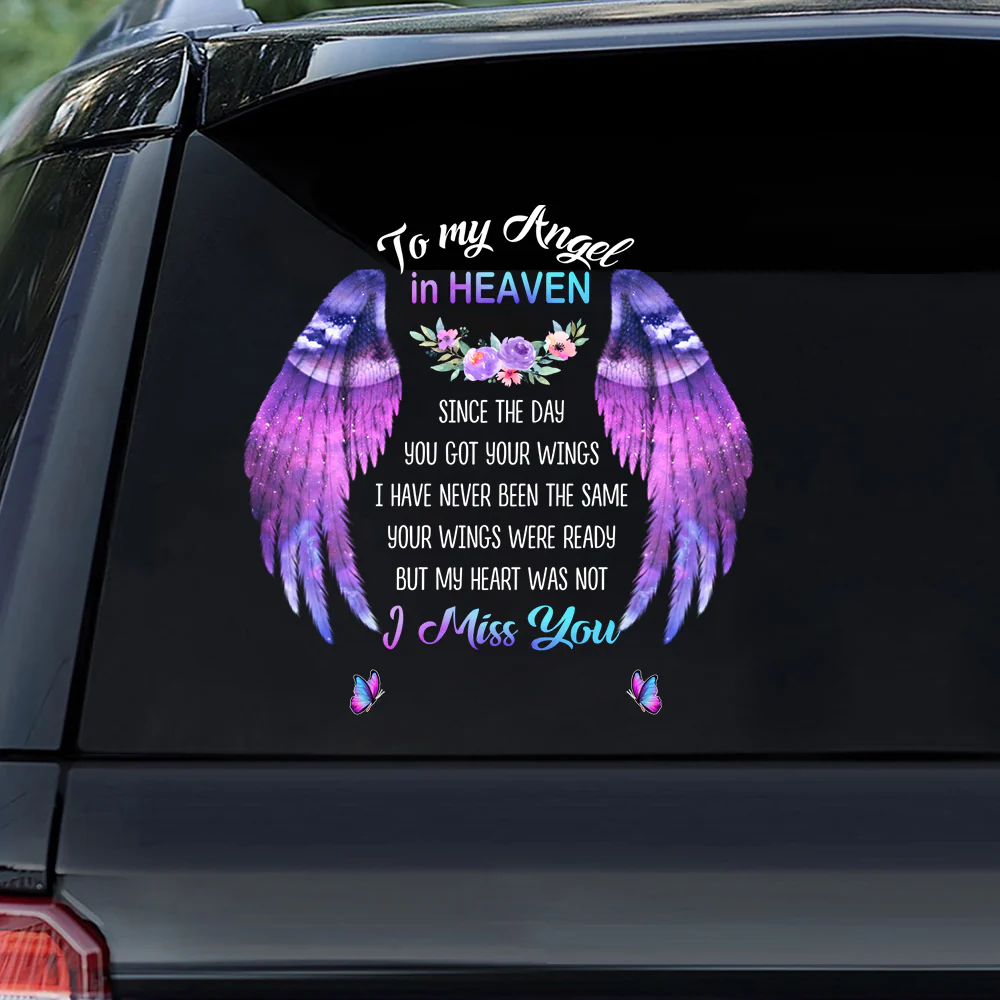 To My Angel In Heaven Memorial Sticker
