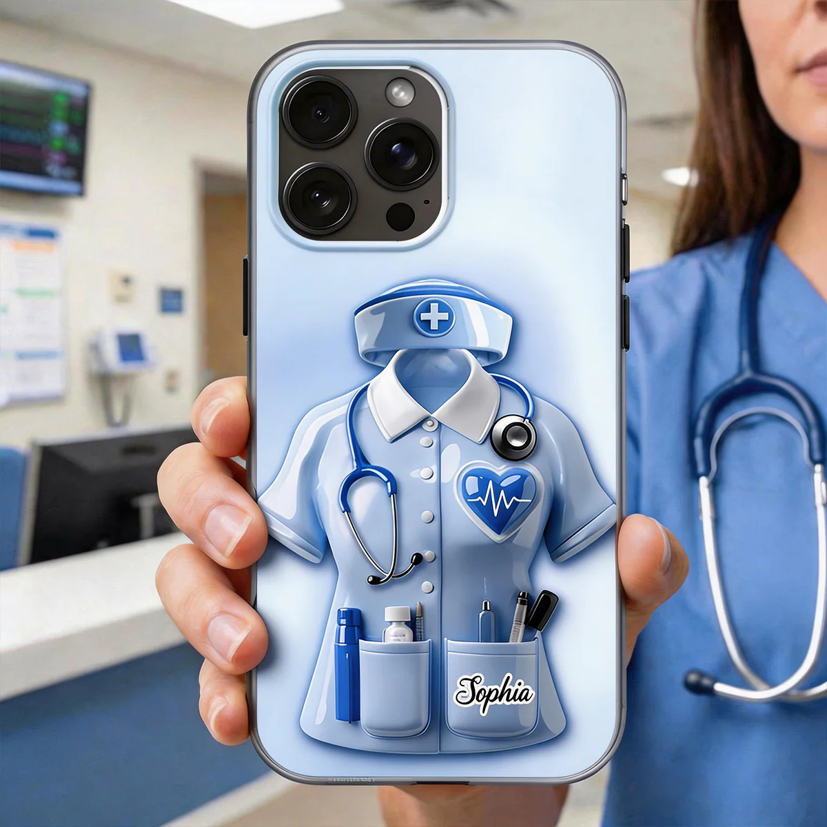 To My Favorite Nurse, Personalized Clear Phone Case, Gift For Nurses - Image 2