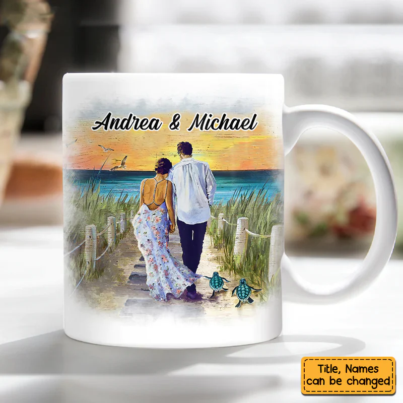 To My Husband/Wife The Day I Met You-Personalized Mug - Image 3