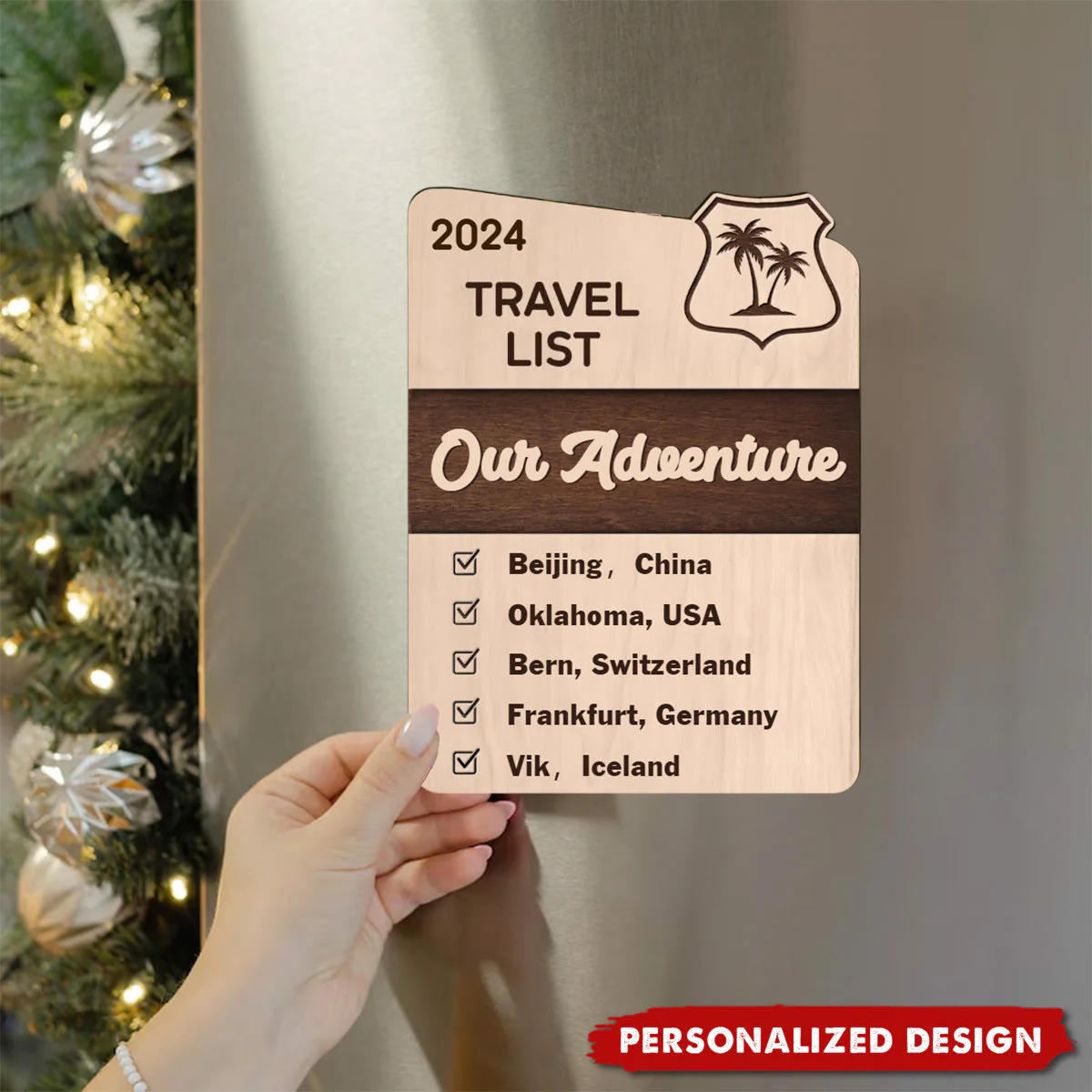 Travel Is Exploring The Unknown-Personalized  Fridge Magnet-Gift For Travel Lover - Image 2