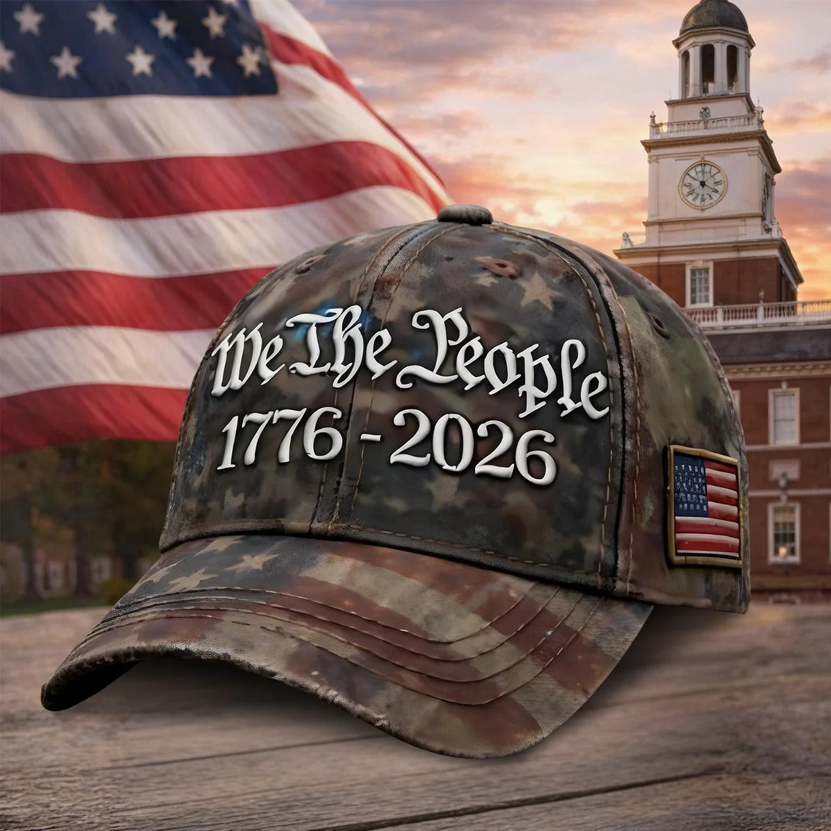 US Retro 250th Anniversary Casual Hat - Image 2