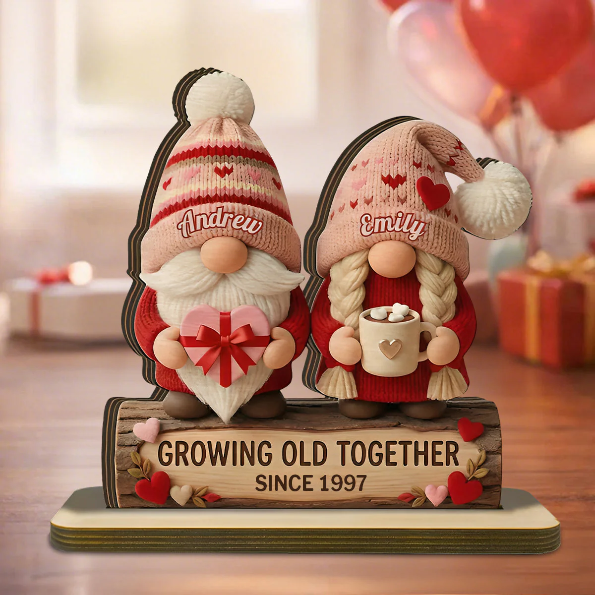 Valentine's Day Gift For Couples - Personalized Wooden Plaque