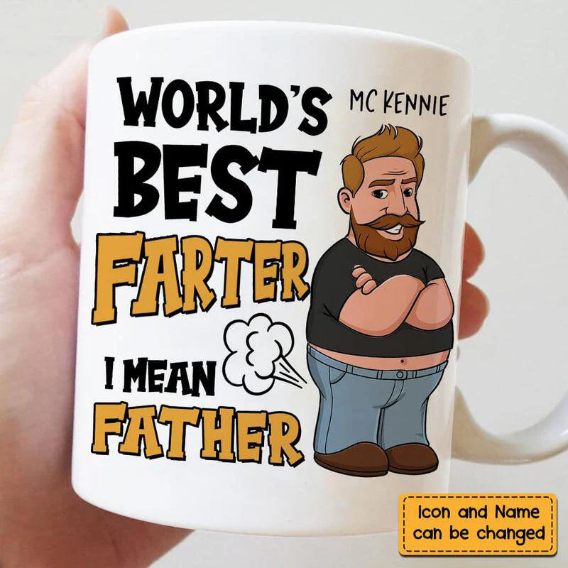 World's Greatest Farter Mug-Personalized Gift For Dad - Image 2