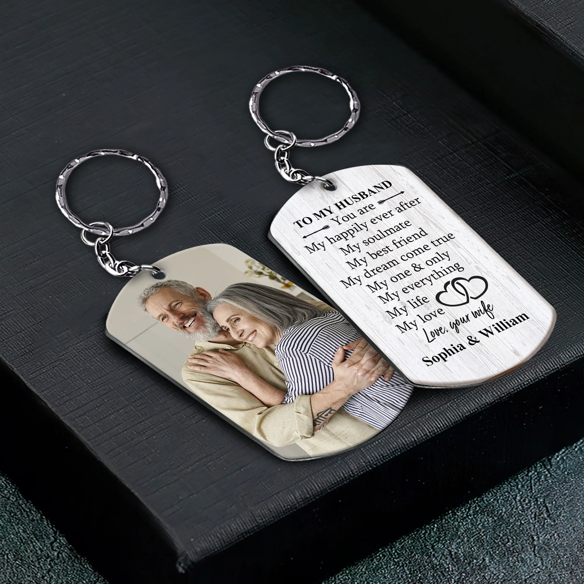 You Are My Happily Ever After - Personalized Keychain - Image 2