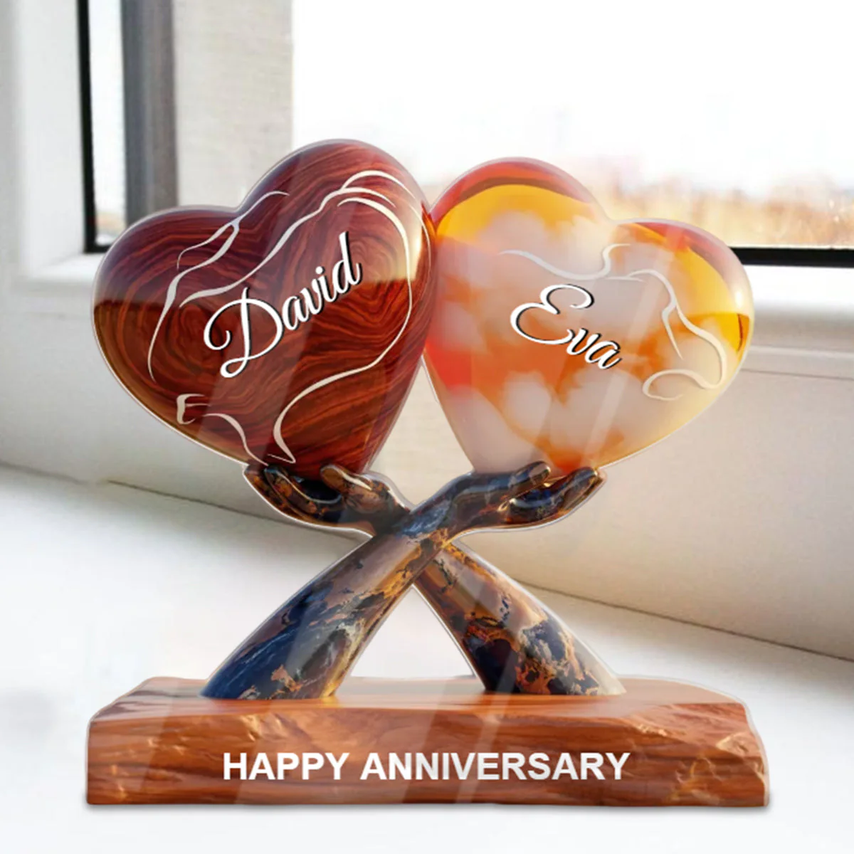 You & Me Together Forever - Personalized Acrylic Plaque For Couple - Image 2