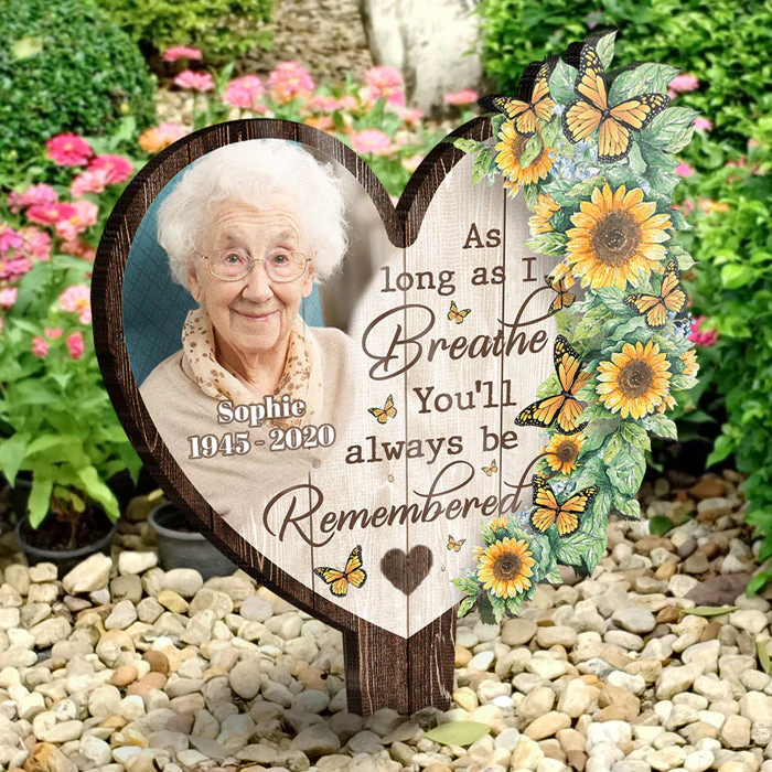 You'll Always Be Remembered - Personalized Custom Acrylic Garden Stake - Image 2