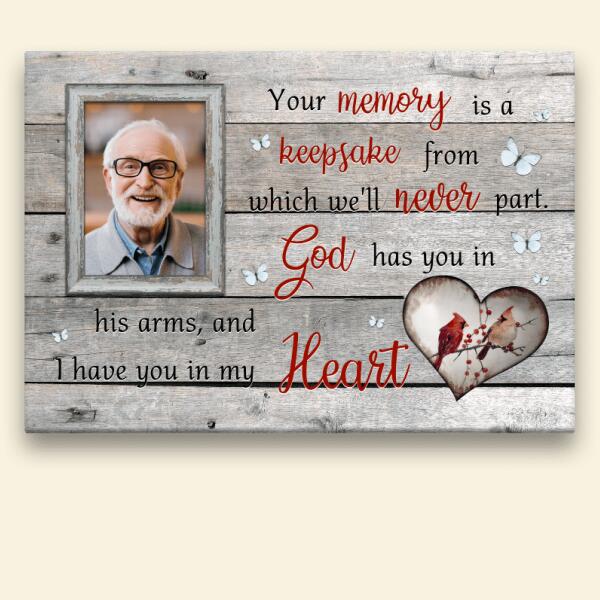 Your Memory Is A Keepsake Upload Photo-Personalized Poster - Image 2