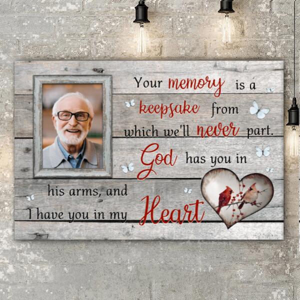 Your Memory Is A Keepsake Upload Photo-Personalized Poster - Image 3